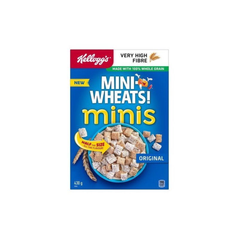 Kellogg's Mini Wheats Cereal Minis Original 430 g