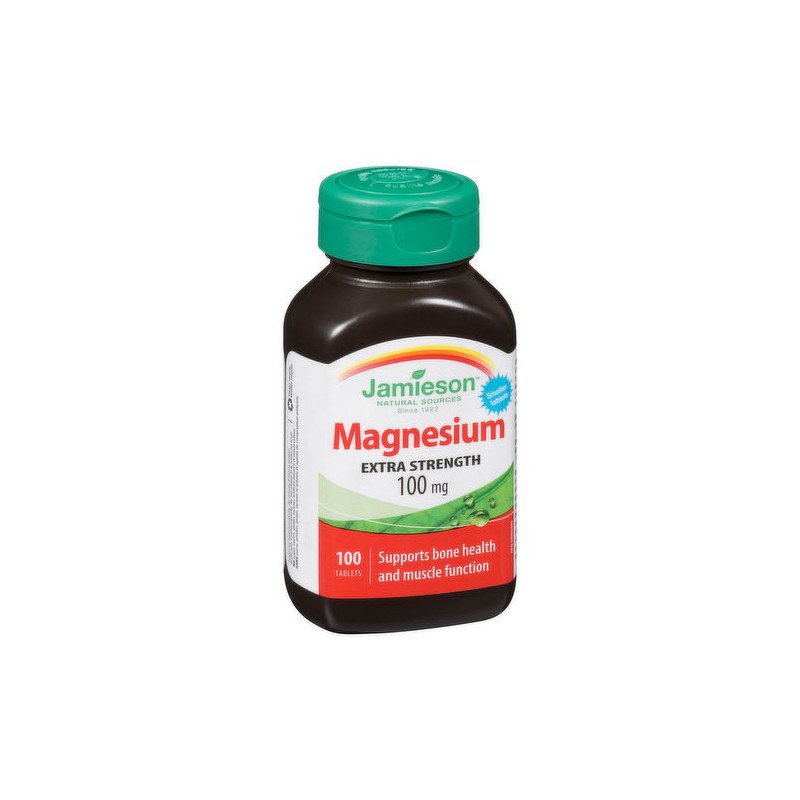 Jamieson Magnesium Extra Strength 100 mg Tablets 100's