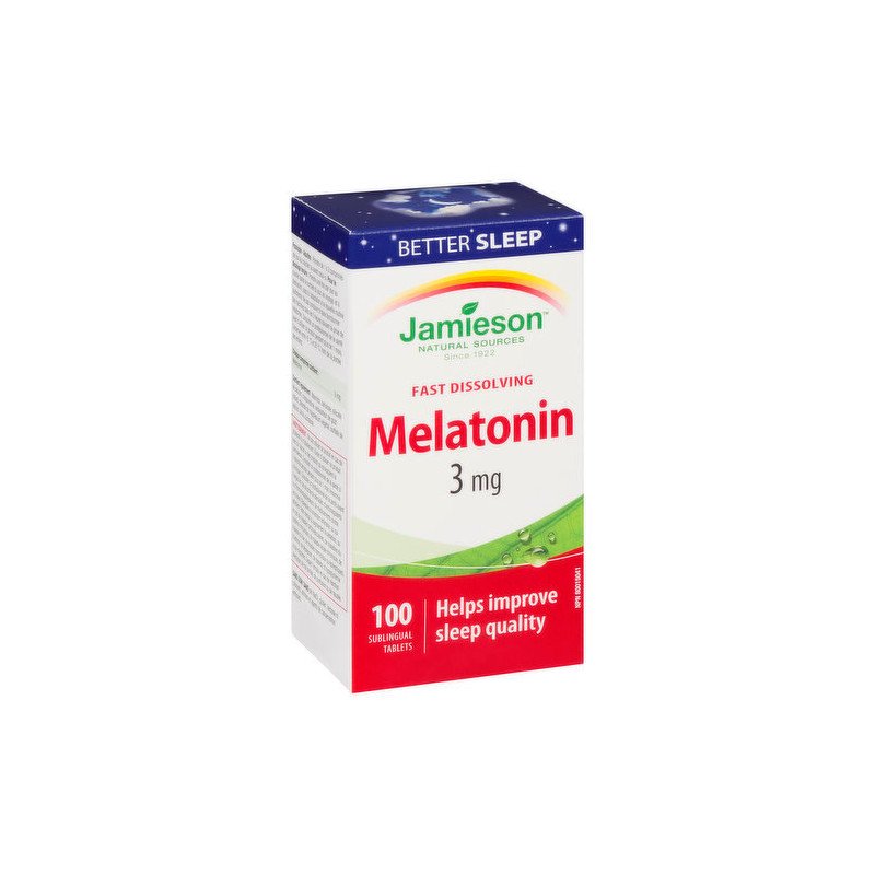 Jamieson Fast Dissolving Melatonin 3 mg 100's