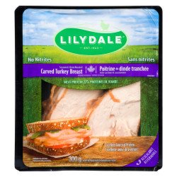 Lilydale Fully Cooked Seasoned Oven-Roasted Carved Turkey Breast 300 g