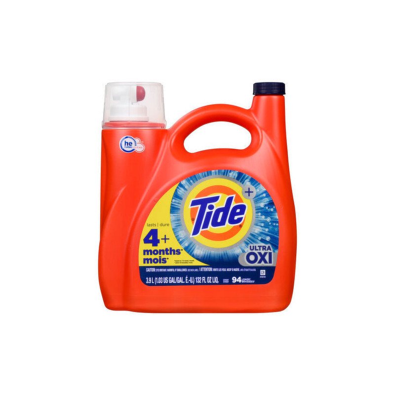 Tide+ HE Liquid Laundry Detergent Ultra Oxi 3.9 L