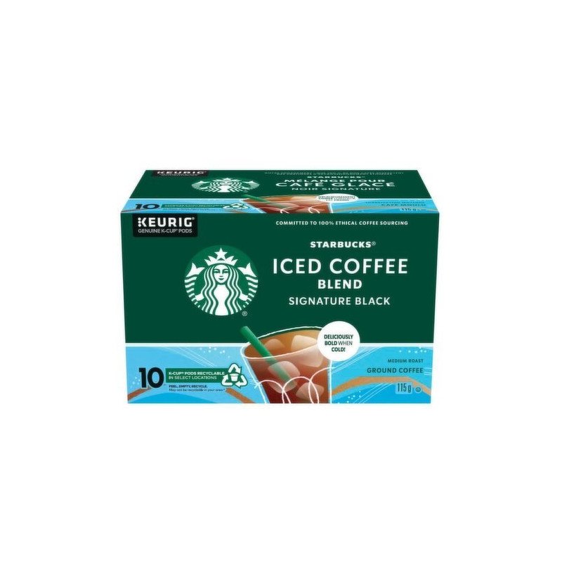 Starbucks Iced Coffee Blend Signature Black K-Cups 10's