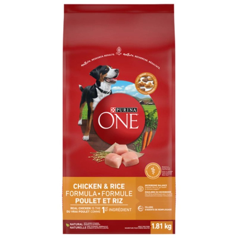 Purina One Dog Food Chicken & Rice Formula 1.81 kg