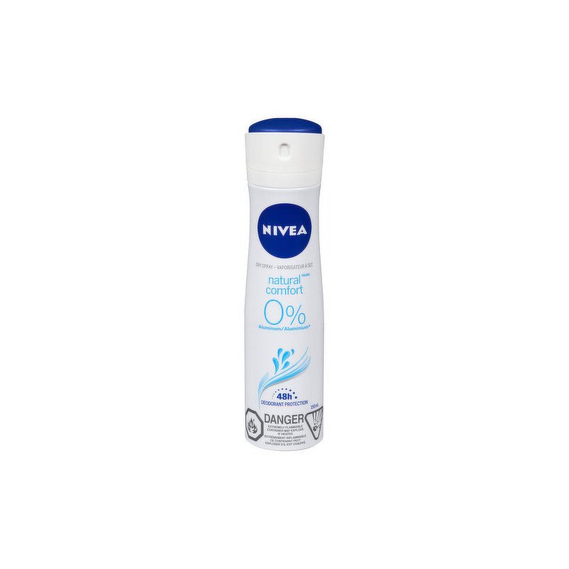 Nivea Natural Comfort 0% Aluminum Dry Spray 150 ml