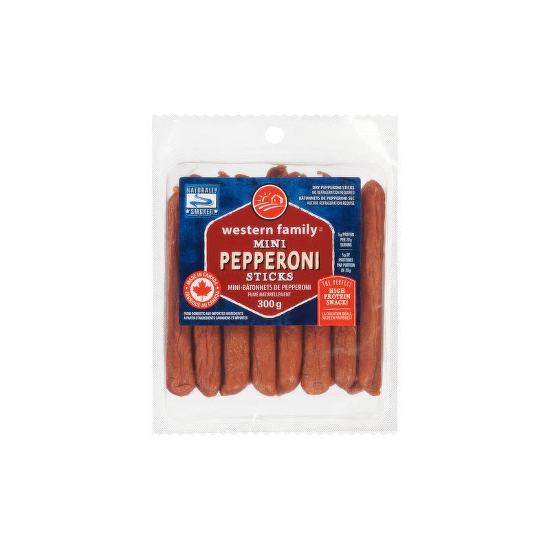 Western Family Mini Pepperoni Sticks 300 g