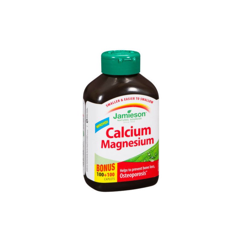 Jamieson Calcium Magnesium Caplets 100 + 100's