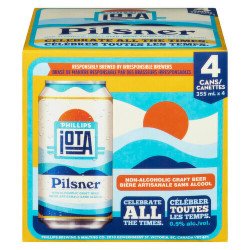 Phillips IOTA Pilsner Non-Alcoholic Craft Beer 4 x 355 ml