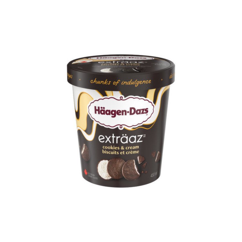 Haagen Dazs Ice Cream Extraaz Cookies & Cream 450 ml