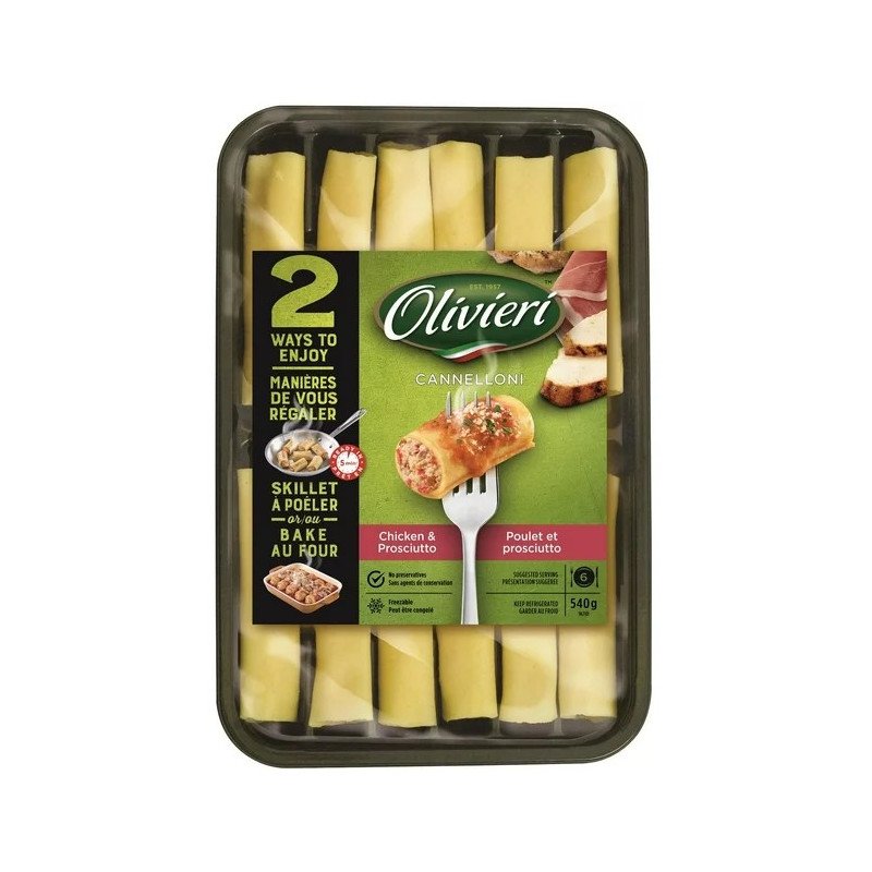 Olivieri Canneloni Chicken Prosciutto 540 g