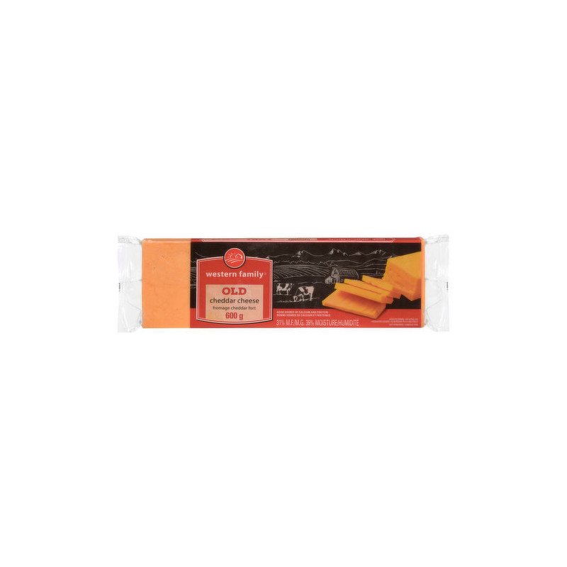 Western Family Old Cheddar Cheese 600 g