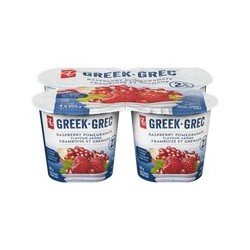 PC Greek Yogurt Raspberry Pomegranate 2% 4 x 100 g