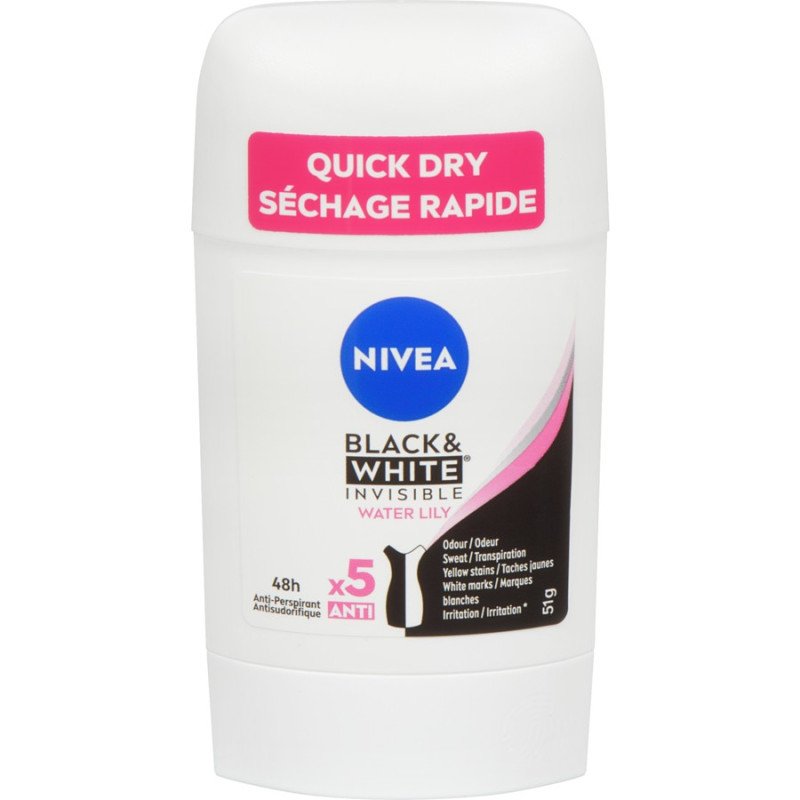 Nivea Black & White Invisible Anti-Perspirant Water Lily 51 g