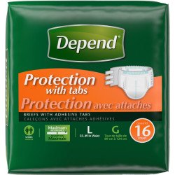 Depend Briefs with Adhesive...