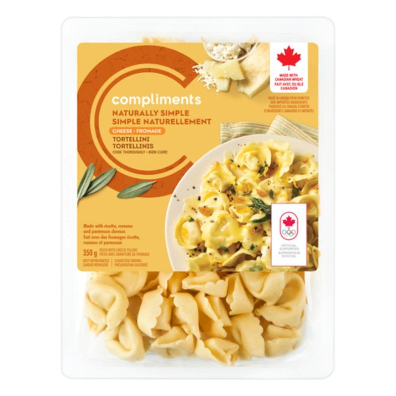 Compliments Naturally Simple Fresh Pasta Cheese Tortellini 350 g