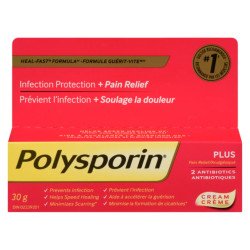 Polysporin Plus Pain Relief 2 Antibiotics Cream 30 g