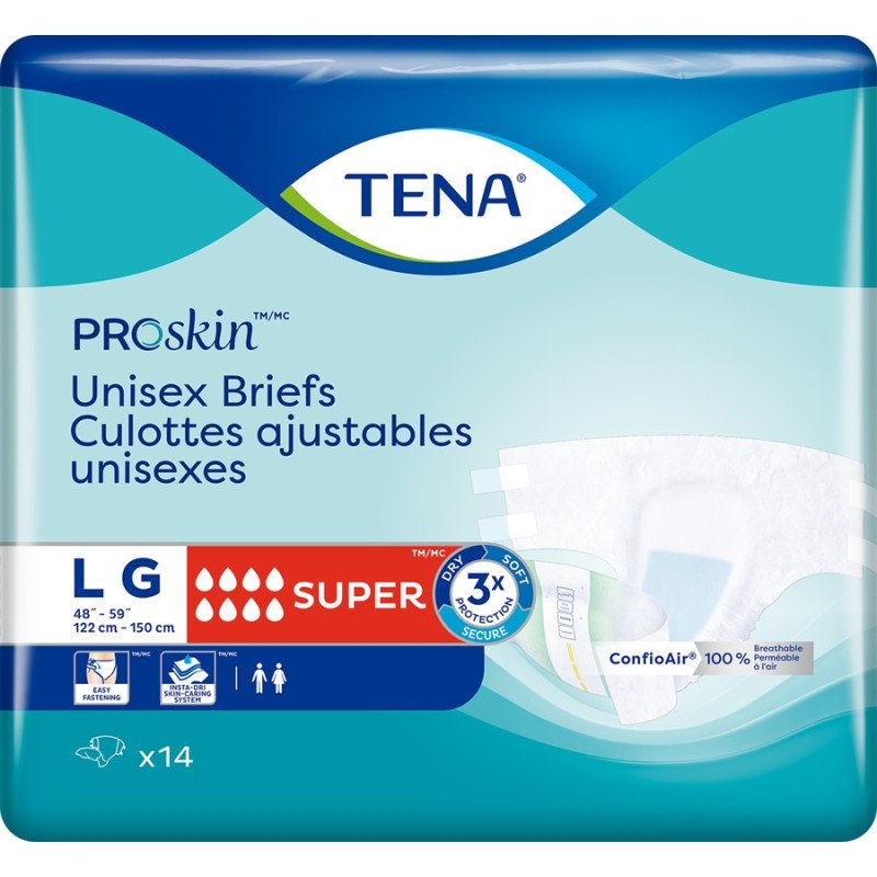 Tena ProSkin Unisex Briefs L Super 14's