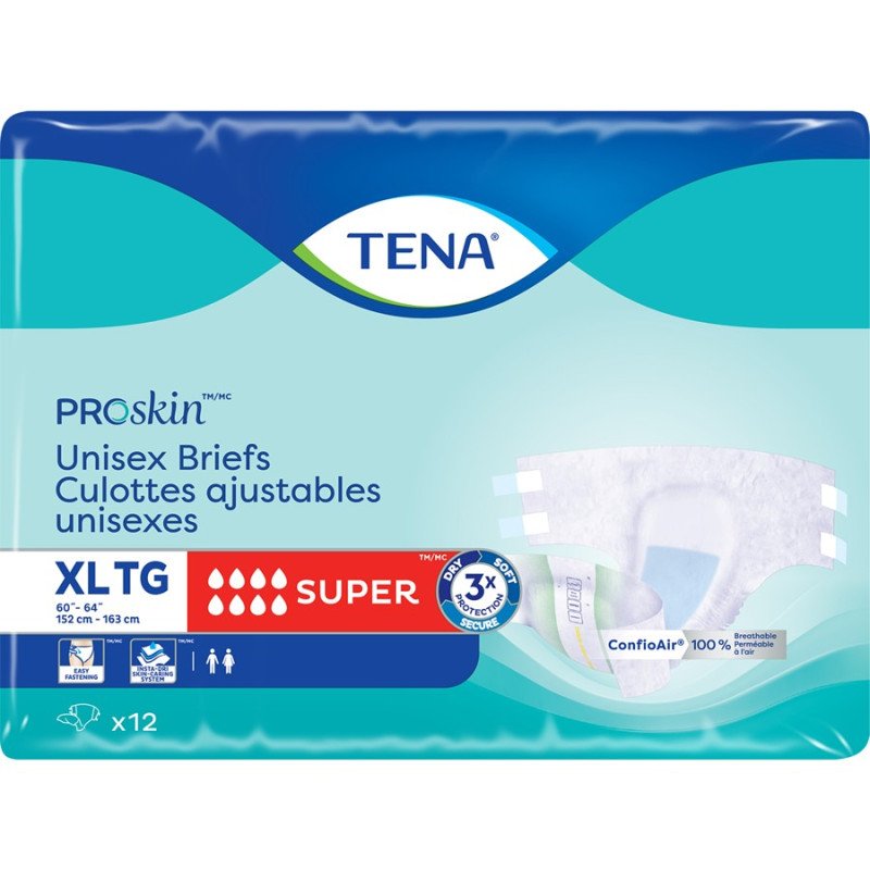 Tena ProSkin Unisex Briefs XL Super 12's