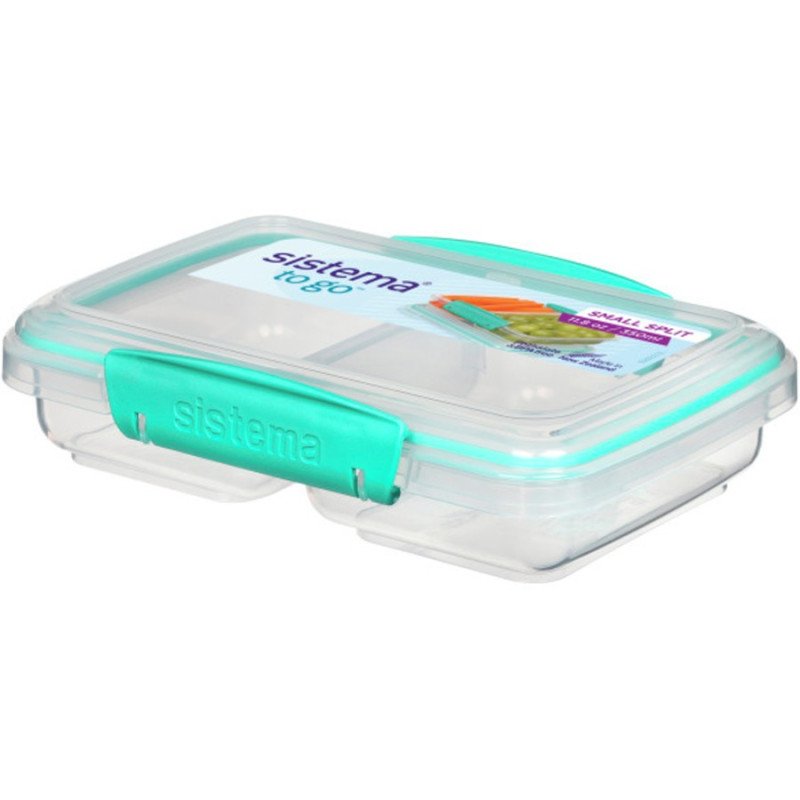 Sistema to Go Small Split Lunch Food Storage Container Minty Teal