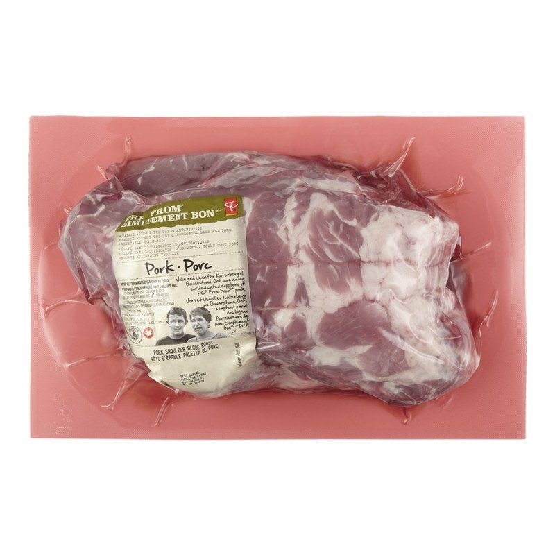 PC Free From Pork Shoulder Blade Roast Value Pack (up to 1630 g per pkg)