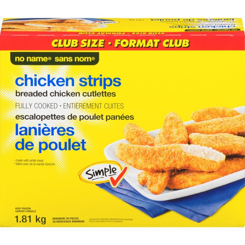 No Name Breaded Chicken Strips 1.81 kg