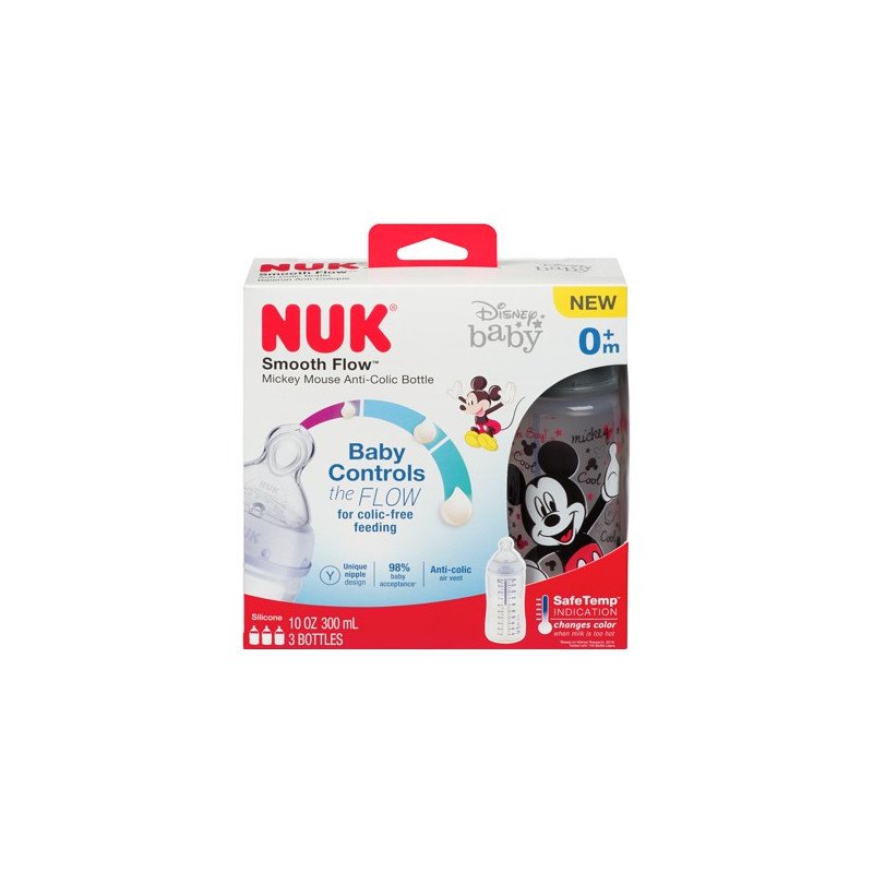 NUK Smooth Flow Mickey Mouse Anti-Colic Bottle 0+m