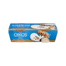 Danone Oikos Mix Vanilla Yogurt + Walnuts Spices and Shortbread Pieces 0% 2 x 130 g