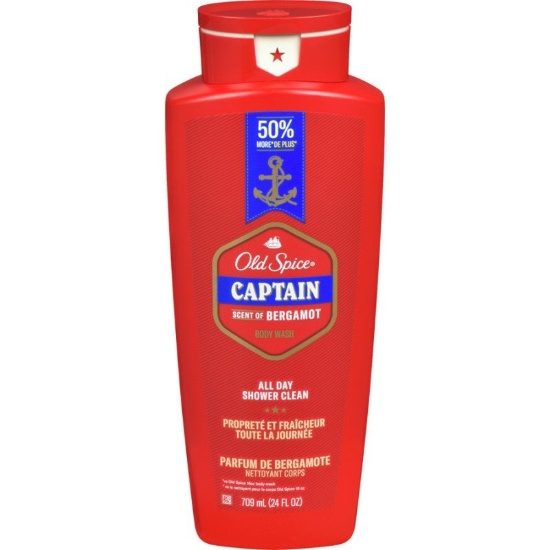 Old Spice Body Wash Captain Scent of Bergamot 709 ml