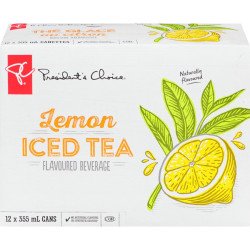 PC Lemon Iced Tea 12 x 355 ml