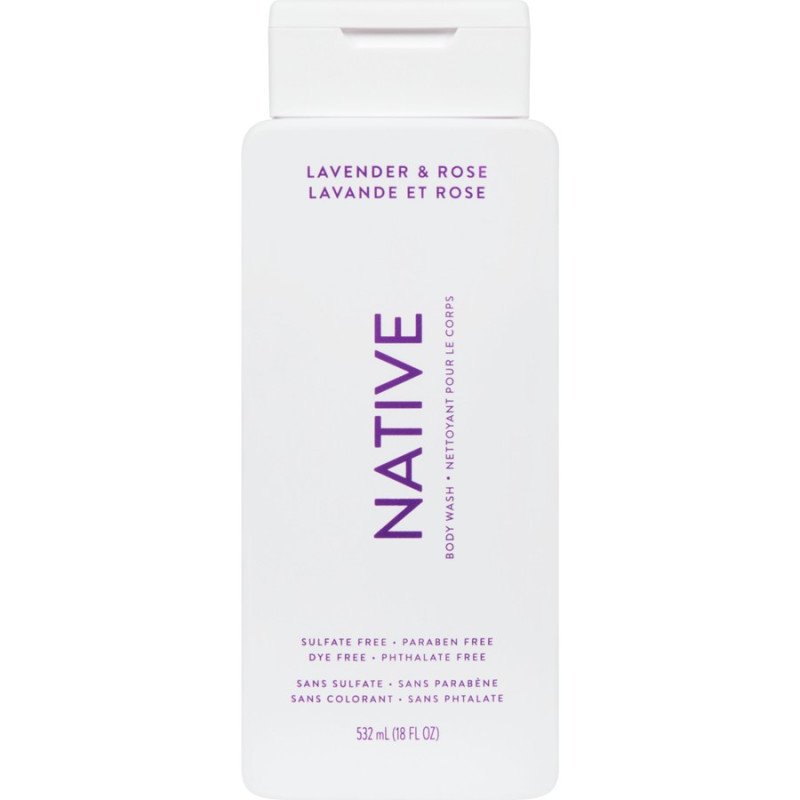 Native Body Wash Lavender & Rose 532 ml