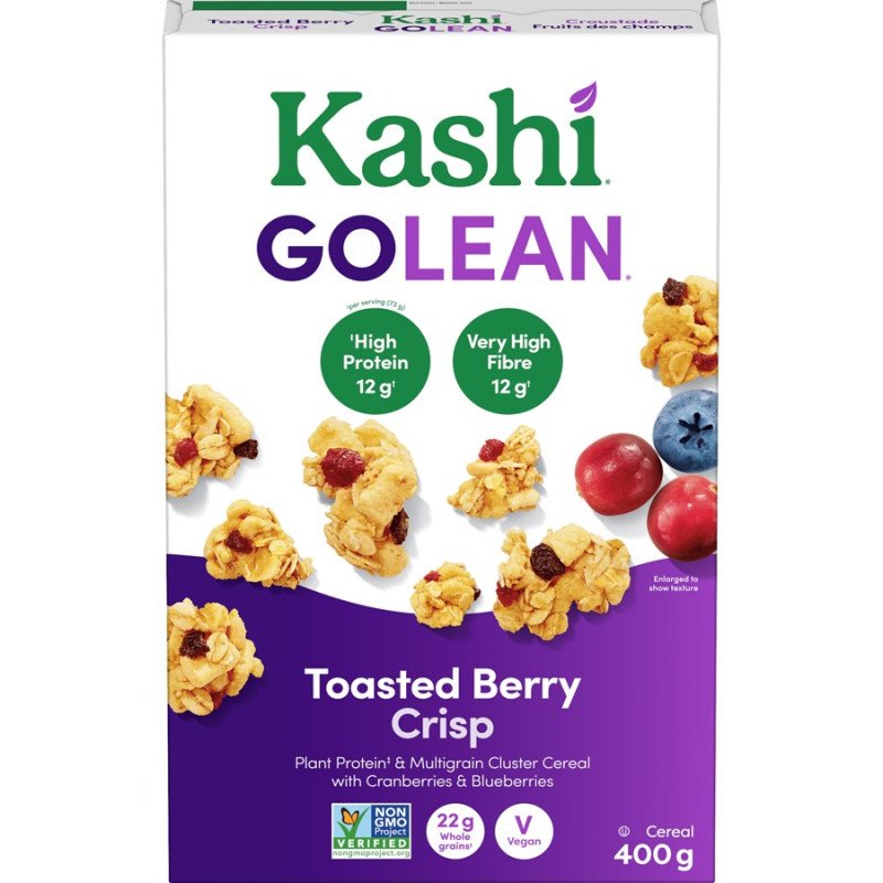 Kashi Go Lean Toasted Berry Crisp Cereal 400 g