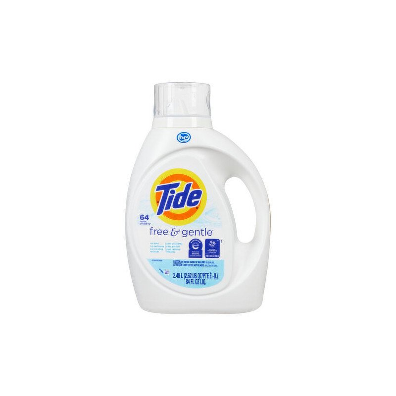 Tide Free & Gentle Liquid Laundry Detergent 64 Loads 2.48 L