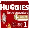 Huggies Little Snugglers Gentle Skin Diapers Huge Value Pack Size 1 168's