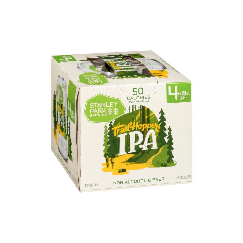 Stanley Park Brewing Trail Hopper IPA Non Alcoholic Beer 4 x 355 ml