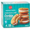 Western Family Chocolate Chip Cookie Light Ice Cream Sandwiches 4 x 100 ml