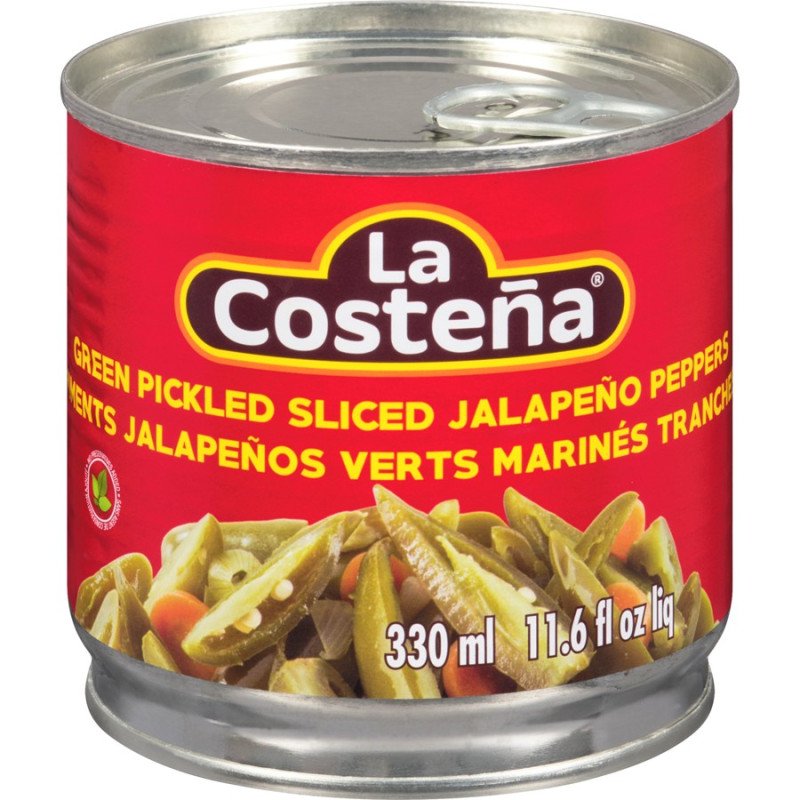 La Costena Green Pickled Sliced Jalapeno Peppers 330 ml