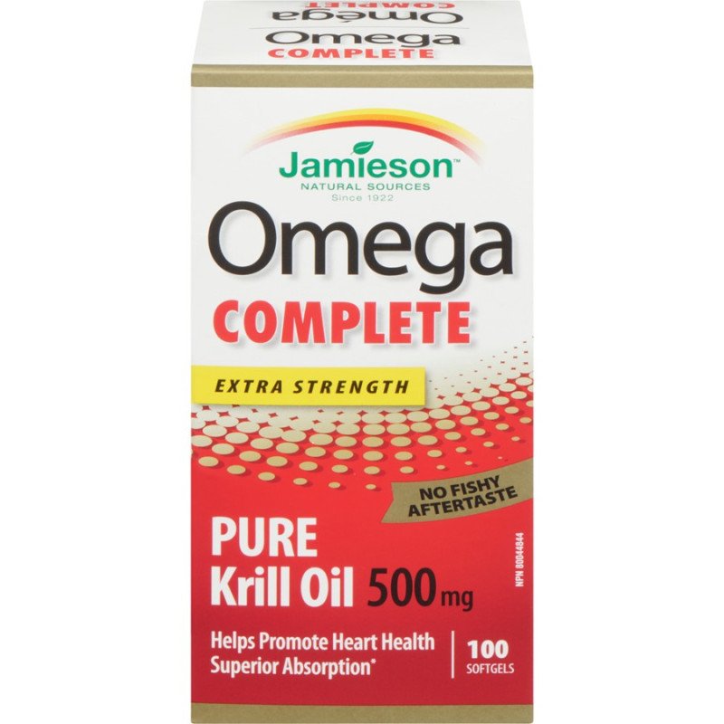 Jamieson Omega Complete Extra Strength Super Krill 500 mg Softgels 100's