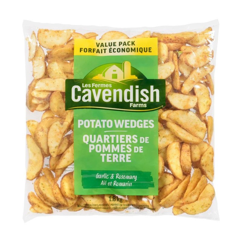 Cavendish Garlic Rosemary Potato Wedges 1.8 kg