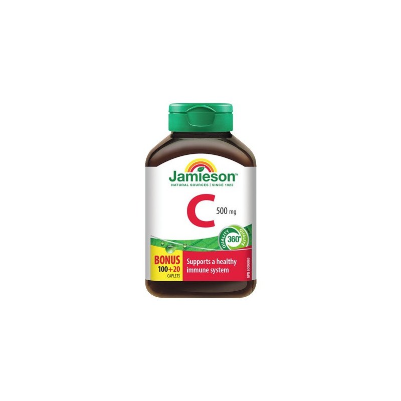 Jamieson Vitamin C 500 mg Caplets 100 + 20's