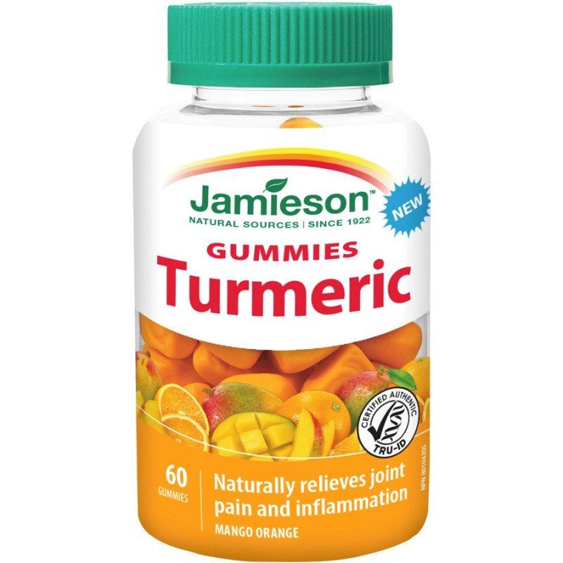 Jamieson Gummies Turmeric Mango Orange 60's