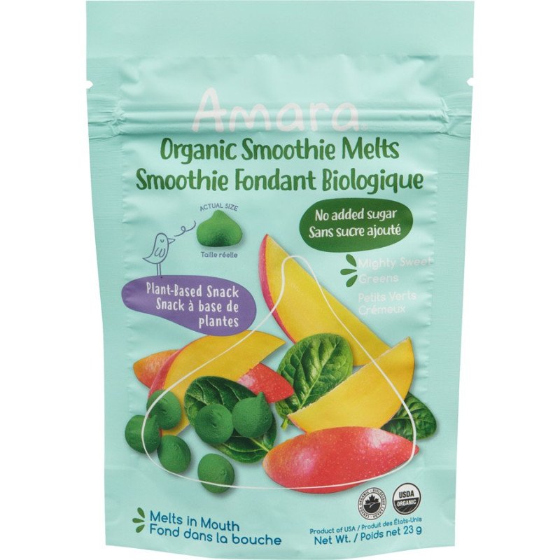 Amara Organic Smoothie Melts Mixed Sweet Greens 23 g