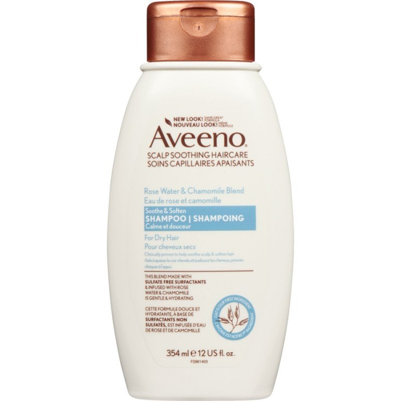 Aveeno Rose Water & Chamomile Blend Shampoo Sensitive & Soft 354 ml