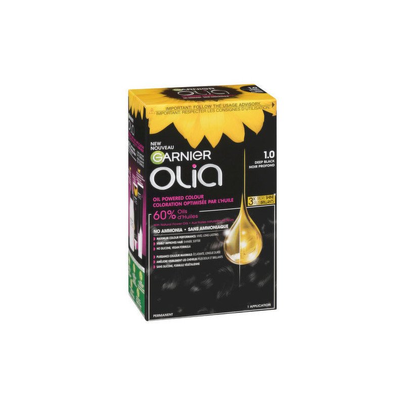 Garnier Olia Hair Colour 1.0 Deep Black each