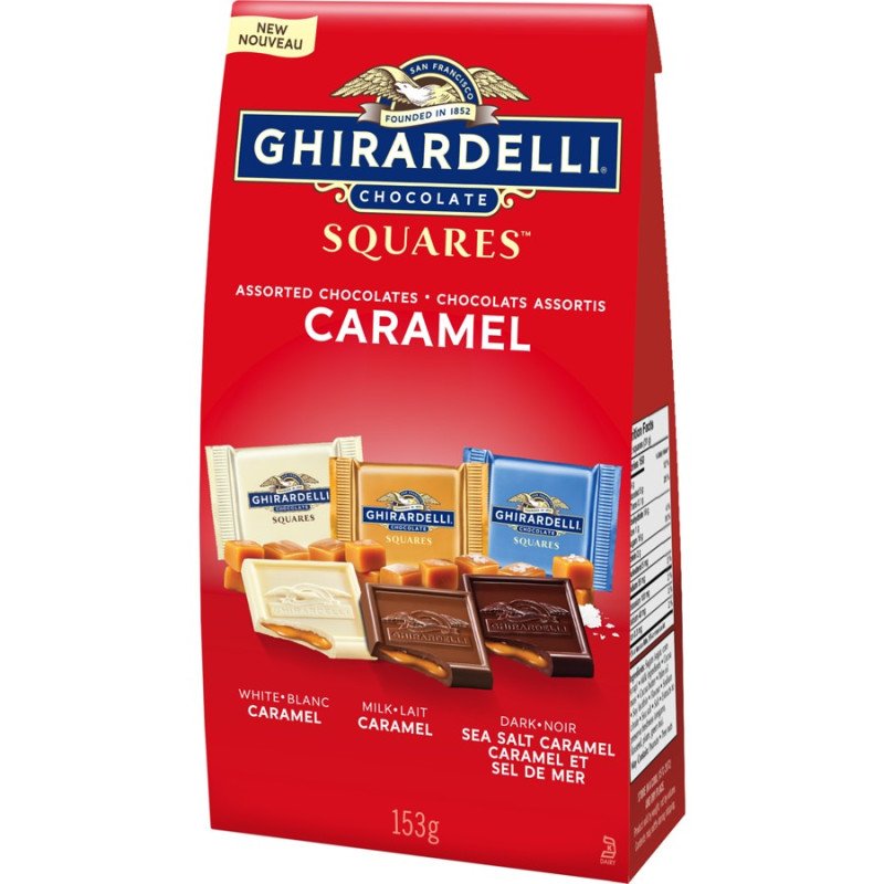 Ghirardelli Chocolate Squares Assorted Chocolates Caramel 153 g