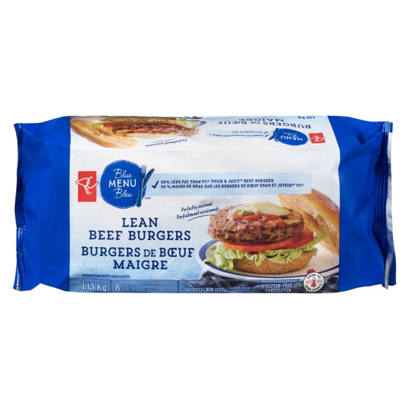 PC Blue Menu Lean Beef Burgers 1.13 kg