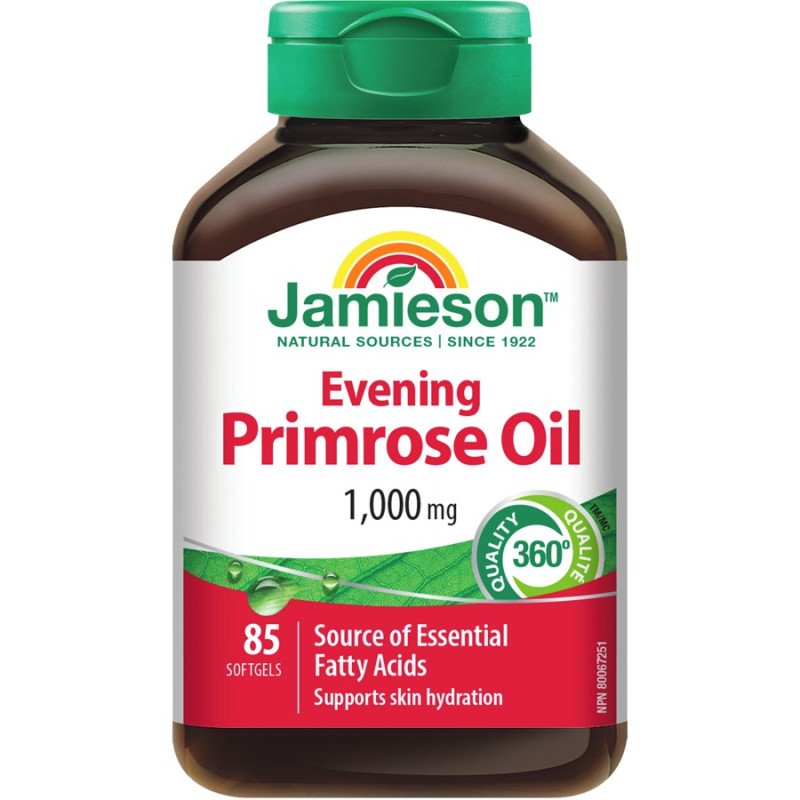 Jamieson Evening Primrose Oil 1000 mg Softgels 85's