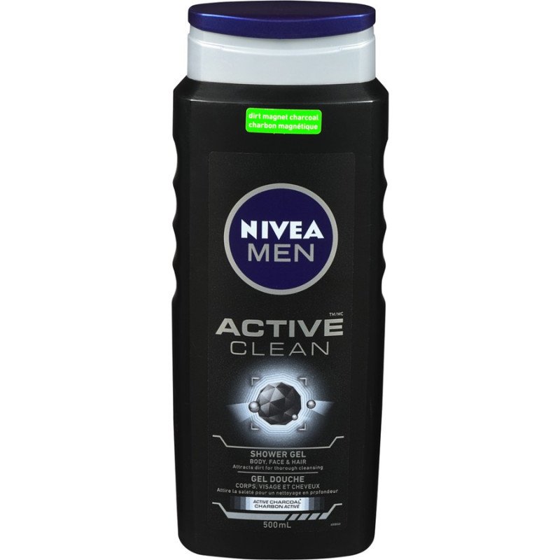 Nivea Men Active Clean Shower Gel 500 ml