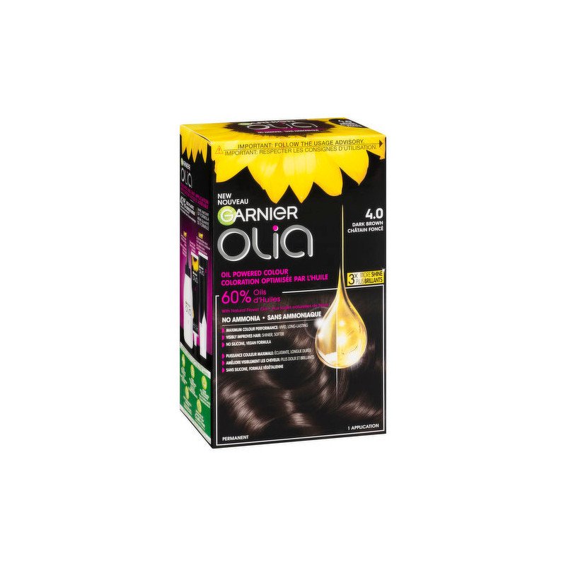 Garnier Olia Hair Colour 4.0 Dark Brown each