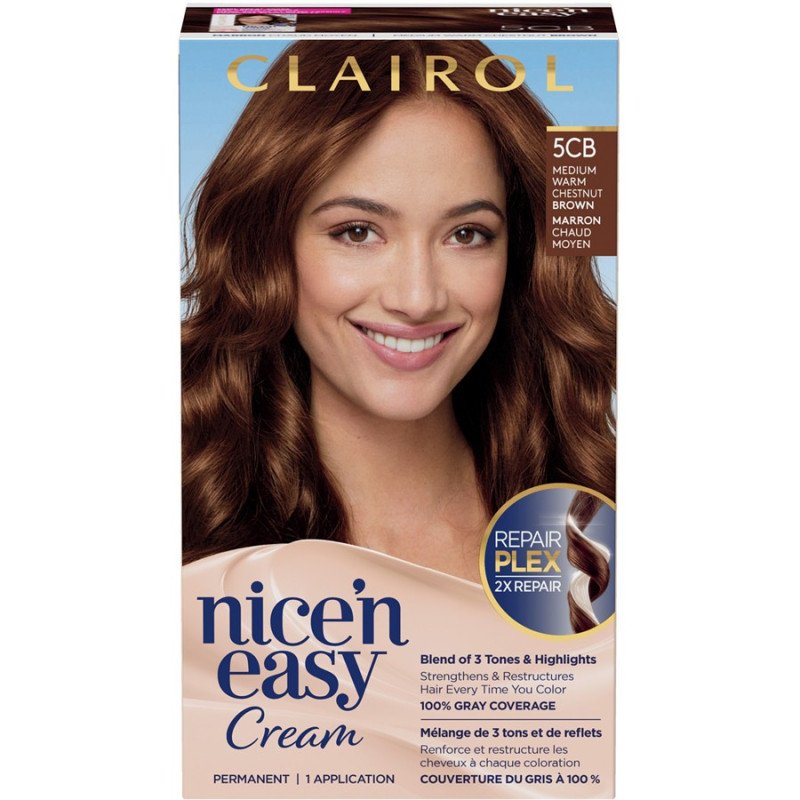 Clairol Nice 'n Easy 5CB Medium Warm Chestnut Brown each