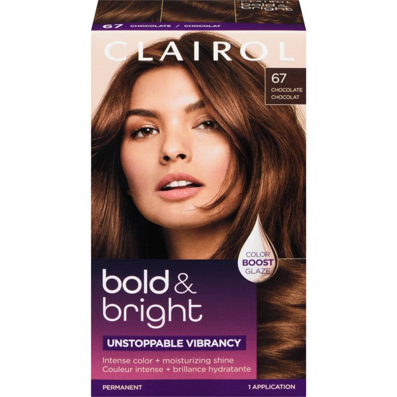 Clairol Bold & Bright Permanent Hair Dye 67 Chocolate each