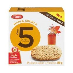 Dare On-The-Go Packs Maple Crunch Cookies 180 g